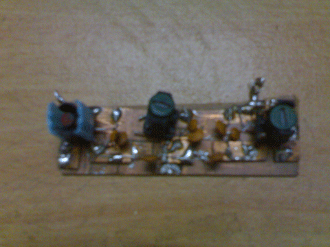 The  band pass filter that was built with IFT